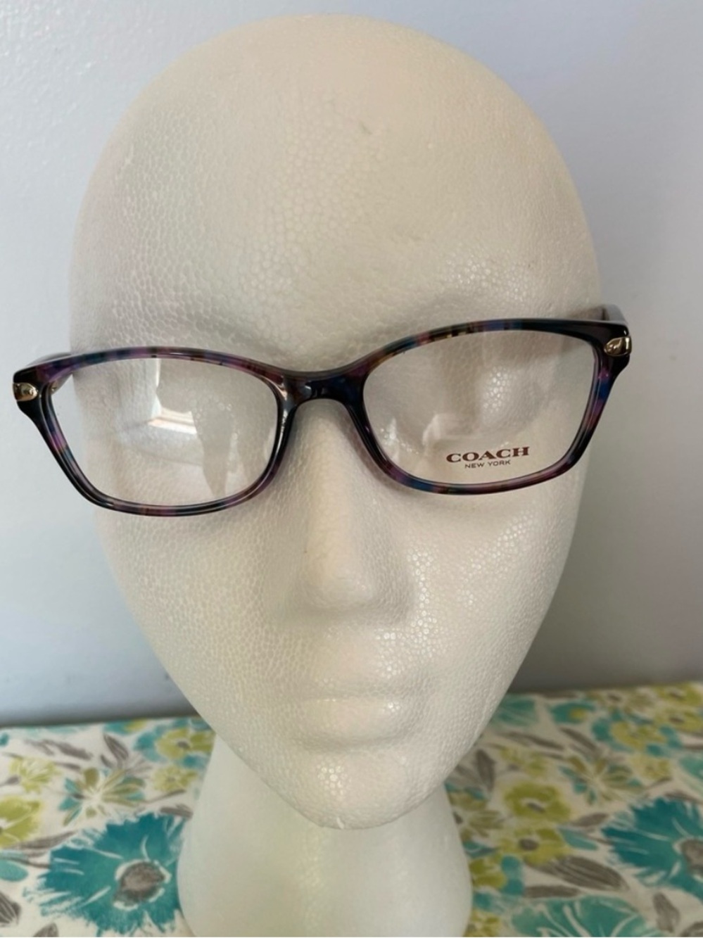 Coach Eyeglass Frames, HC6065 5288 51mm, Confetti Purple